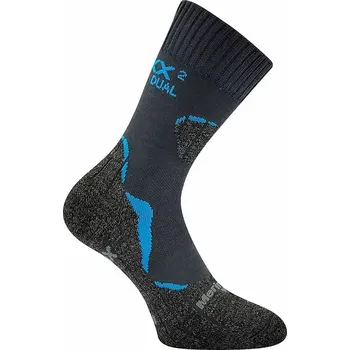 Pánské ponožky Termo obojstranné ponožky Dualix 2v1 - 43-46 / tmavě šedá