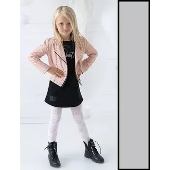 Dámské punčochy Dívčí punčocháče Minki 60 DEN - 116-122 / světle šedá