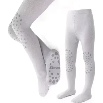 Dámské punčochy Kojenecké protiskluzové punčocháče Bublinky - 80-86 / světle šedá