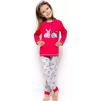 Dívčí oblečení Dívčí pyžamo Zvířátka dlouhá - 92 / červená