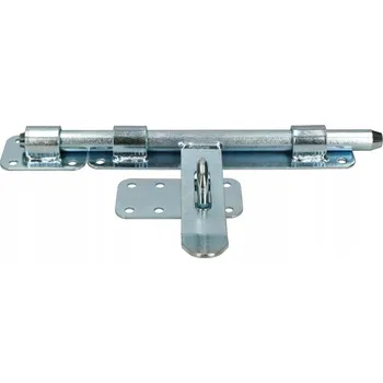 Visací zámek Zámek na dveře brány zámek garážový závora 270 mm - Barva stříbrná