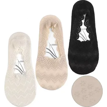 Dámské punčochy Dámské krajkové ABS ťapky CDB250-031 - 3 páry - 35-38 / multi