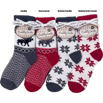 Dámské ponožky Dámské teplé ponožky Skandi - Uni / červená