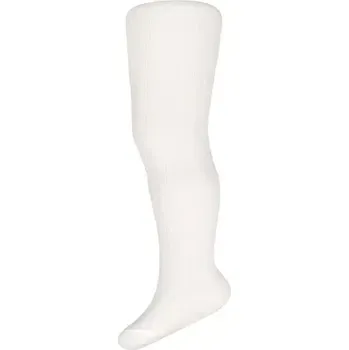 Dámské punčochy Dětské vroubkované bambusové punčocháče - 92-98 / smetanová