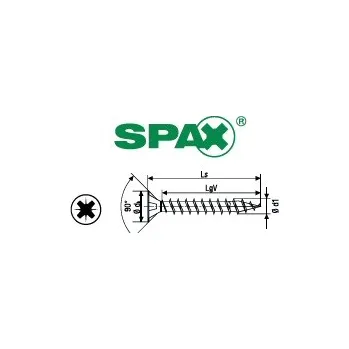Vrut vrut Spax Pozidrive velikost 4 velikost: 4 x 16, nelze po kusech; pouze celá balení: 1000ks 360284