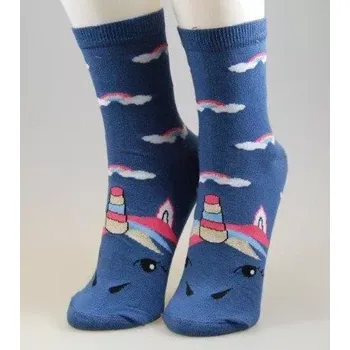 Dámské punčochy Dámské ponožky Jednorožec - 35-41 / jeansová