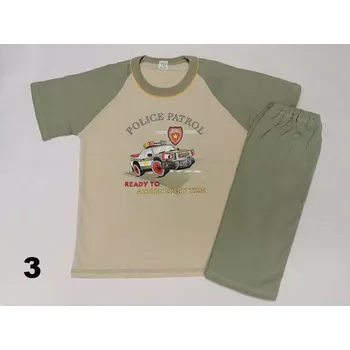 Chlapecké pyžamo Chlapecké pyžamo Cars krátké - 122 / béžová / 3