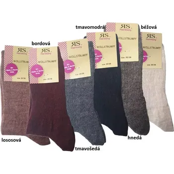 Dámské ponožky Dámské vlněné ponožky Extra fein - 35-38 / hnědá