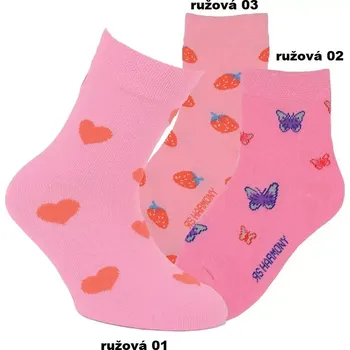 Dámské punčochy Dívčí ponožky Summer - 31-34 / ružová (01)