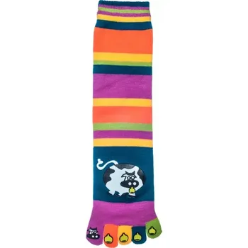 Dámské ponožky Prstové ponožky Kravička - 35-42 / modrá