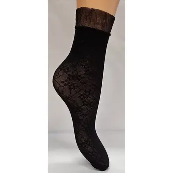 Dámské punčochy Dámské ponožky Blossoms 40 DEN - Uni / černá