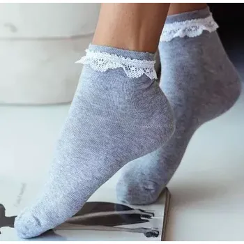 Dámské punčochy Dámské ponožky Leyla - 37-41 / světle šedá (06)