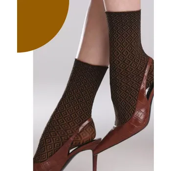 Dámské punčochy Dámské ponožky Cordoba Double 60 DEN - Uni / hořčicová