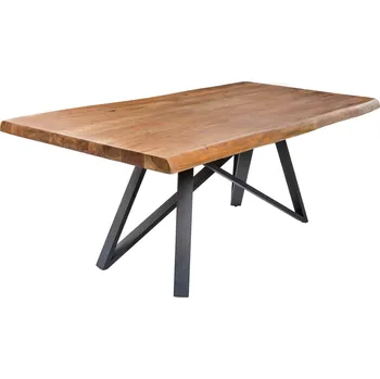 Jídelní stůl Jídelní stůl MAMMUT 200cm 60mm deska z akátového dřeva medová úprava