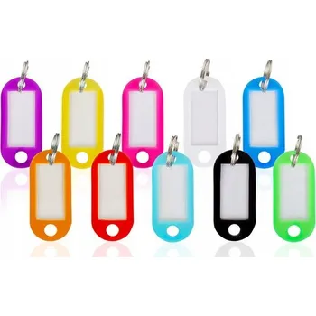 Přívěsek na klíče s odznakem jednostranná sada 4 ks.