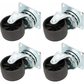 Nábytkové kování Nábytkové otočné kolečko 40 mm s ložiskem z pvc - 4 ks