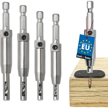 Vrták Samostředicí vrták pro závěsy do dřeva hss 2-4,5 mm sada 4 ks.