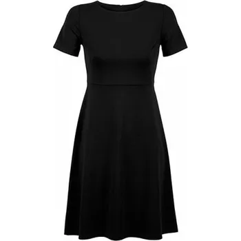 Dámské šaty NEOBLU Šaty ve střední délce a s krátkými rukávky Barva: Černá, Velikost: 40 NB3171