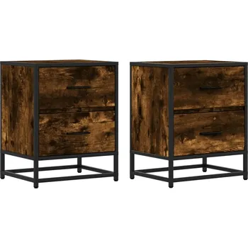 Noční stolek Noční stolek z dřevotřísky 40x31x50 cm, kouřový dub