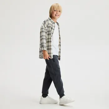 Reserved - Bavlněné kalhoty - tmavě šedá - 162FI-90X - 162FI-90X-170