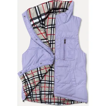 Dámská vesta Oboustranná dámská vesta ve vřesové barvě (2383) odstíny fialové XL (42)