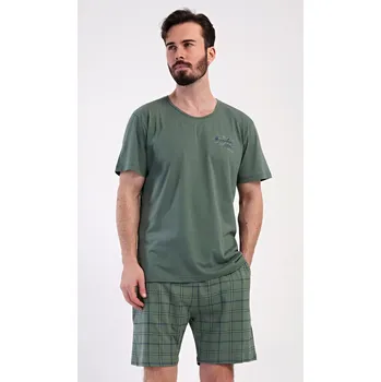 Dámské pyžamo Dámské pyžamo dlouhé Melinda khaki M