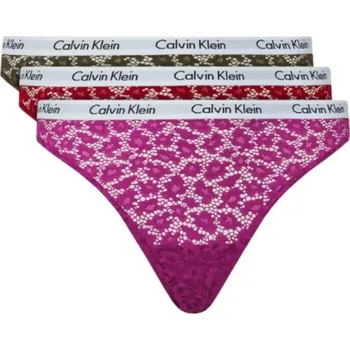 Dámské spodní prádlo Calvin Klein Spodní prádlo Bikiny 3Pk W 000QD3926E dámské xxxl