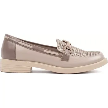 Dámské mokasíny Praktické mokasíny dámské hnědé bez podpatku 37