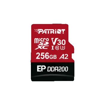 Paměťová karta Patriot EP DDR200 + čtečka/Micro SDXC/256GB/UHS-I U3 / Class 10