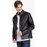 GUESS pánská koženková bunda Davino černá L
