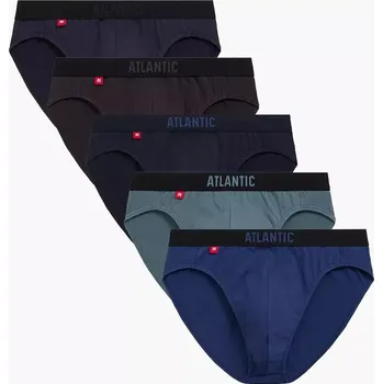 Slipy Pánské slipy Atlantic 5SMP-004/24 A'5 M-2XL grafitově modrozelená S