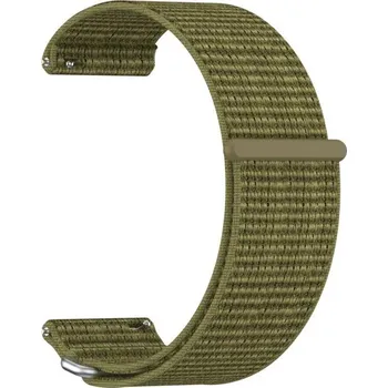 Příslušenství k chytrým hodinkám VSECHNONAMOBIL 119537 NYLON HOOK AND LOOP Náhradní řemínek pro Garmin Venu X1 tmavě zelený