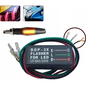 Relé Přerušovač blinkrů 3pin LED 12V relé