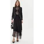TWINSET Midi sukně 252LL2TCC Černá Regular Fit M