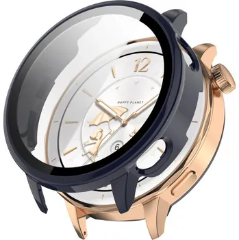 Příslušenství k chytrým hodinkám VSECHNONAMOBIL 120776 PC FULL COVER Plastový kryt se sklem pro OnePlus Watch 3 43mm modrý