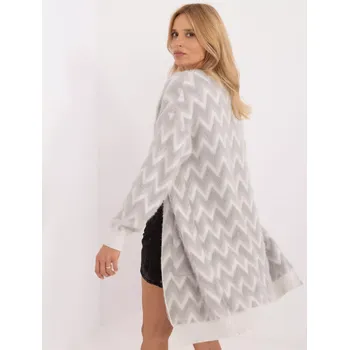 Dámský svetr Kardigan AT SW 2340 A.00 šedý jedna velikost