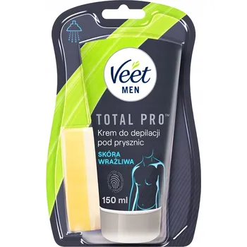 Přípravek na depilaci a epilaci VEET MEN Depilační krém do sprchy pro muže 150 ml Citlivá pokožka