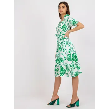Dámské šaty LK SK 508944 šaty.45P bílá zelená 36