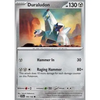 Volný čas Pokémon SCR 106/142 Duraludon - Stellar Crown Stav: Near Mint, Verze: NORMAL