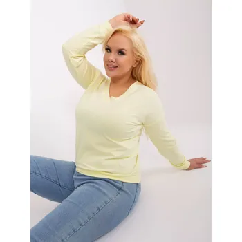 Dámská halenka Halenka RV BZ 9259.97 světle žlutá jedna velikost