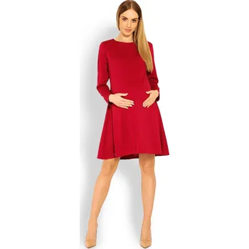 Dámské šaty Dámské těhotenské šaty 1359 Červená - PeeKaBoo červená L/XL