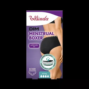 Kalhotky Noční i denní menstruační kalhotky (boxerky) MENSTRUAL BOXER STRONG - BELLINDA - černá L