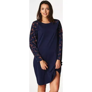 Dámská noční košile LND 752 B22 tmavě modrá S
