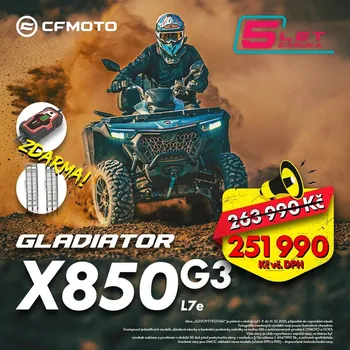 čtyřkolka CFMOTO Gladiator X850 G3 E5+ Barva: Oranžová