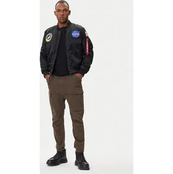 Pánské kalhoty Alpha Industries Joggers kalhoty Airman 188201 Zelená Tapered Fit 34