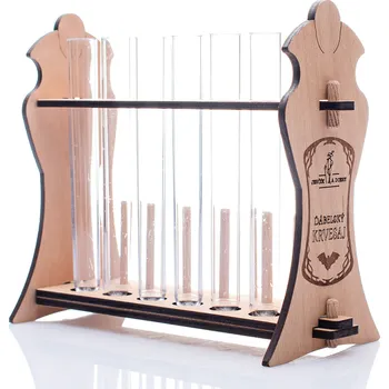 Stojánek se zkumavkami dekorace