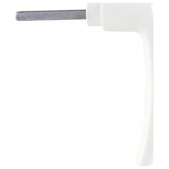 Okenní klika ROTO samostatná okenní klika, s čtyřhranem 7 mm, hliník bílý