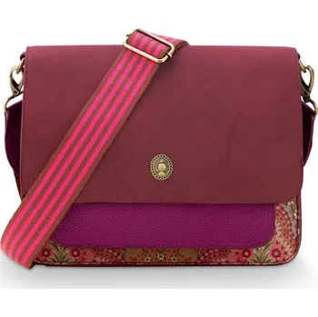 Kabelka PIP Studio Kabelka Cross Body s klopou Fenna Jabali střední červená 25 x 7 x 20cm 51.273.446