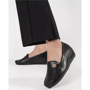 Dámské polobotky Jedinečné polobotky černé dámské ukryta koturna 37