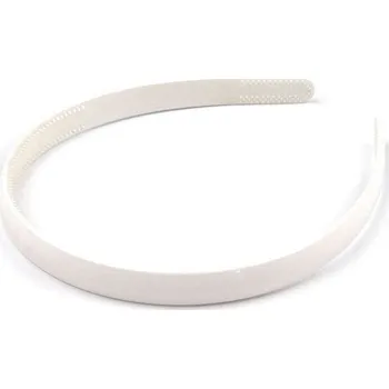 Čelenka Plastová čelenka 1,2 cm - 12 bílá